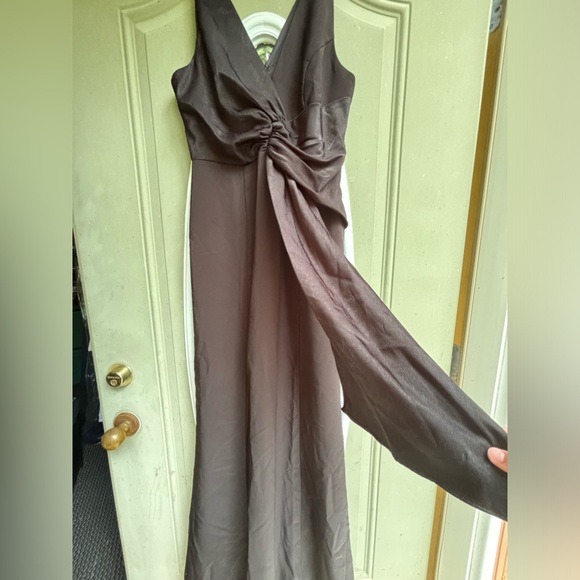 Black Maxi Luxury Dress with Silk hang | with tags - Picture 5 of 6
